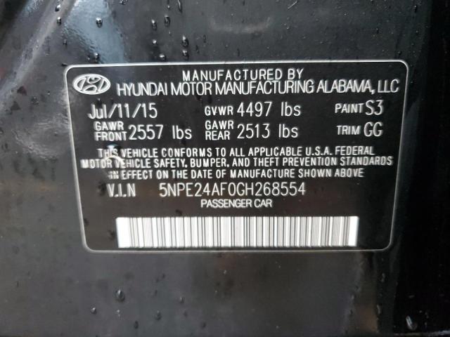 Photo 10 from auction – 2016 HYUNDAI SONATA SE with VIN 5NPE24AF0GH268554