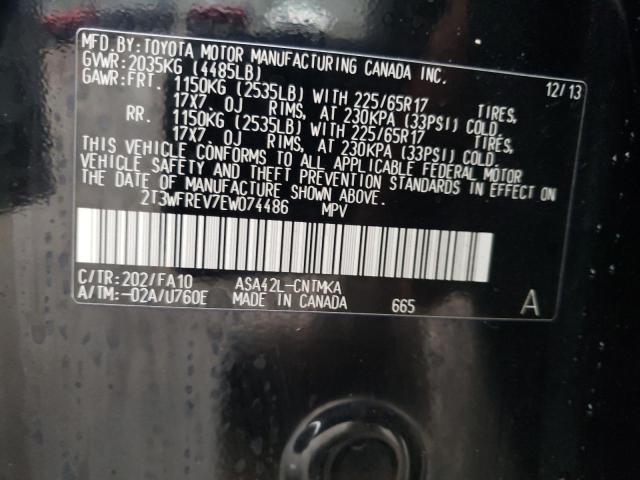 Photo 10 from auction – 2014 TOYOTA RAV4 XLE with VIN 2T3WFREV7EW074486