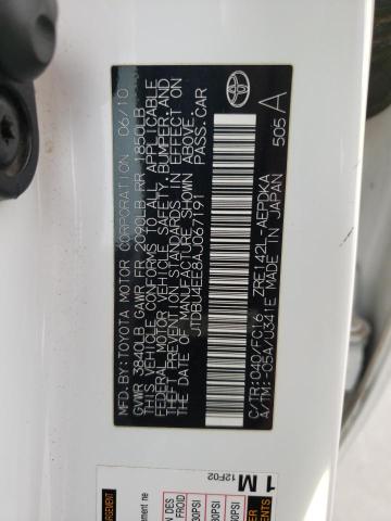 Photo 10 from auction – 2010 TOYOTA COROLLA BA with VIN JTDBU4EE8AJ067191