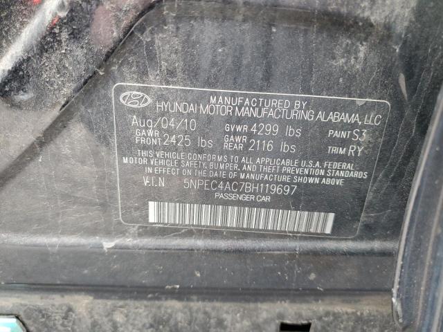 Photo 10 from auction – 2011 HYUNDAI SONATA SE with VIN 5NPEC4AC7BH119697
