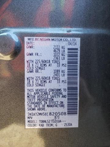 Photo 10 from auction – 2014 NISSAN ROGUE S with VIN 5N1AT2MV5EC820508