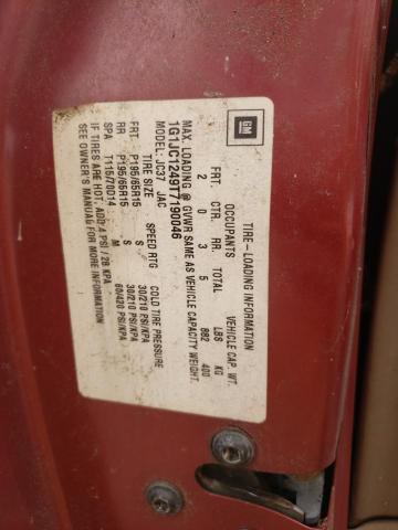 Photo 10 from auction – 1996 CHEVROLET CAVALIER with VIN 1G1JC1249T7190046