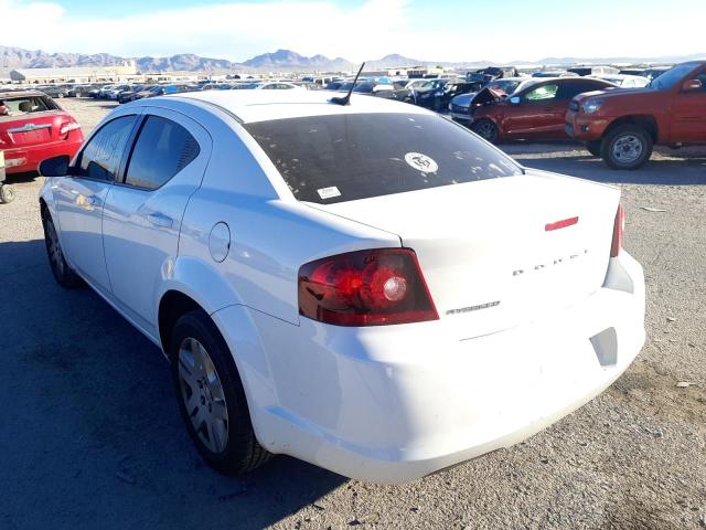 Photo 3 from auction – 2013 DODGE AVENGER SE with VIN 1C3CDZAB9DN630828