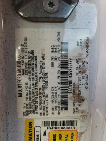 Photo 10 from auction – 2016 FORD MUSTANG with VIN 1FATP8UHXG5255779