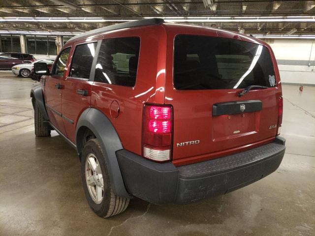 Photo 3 from auction – 2007 DODGE NITRO SXT with VIN 1D8GU28K37W601349