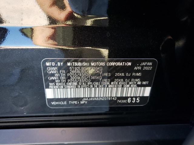 Photo 10 from auction – 2022 MITSUBISHI OUTLANDER with VIN JA4J4VA82NZ078142