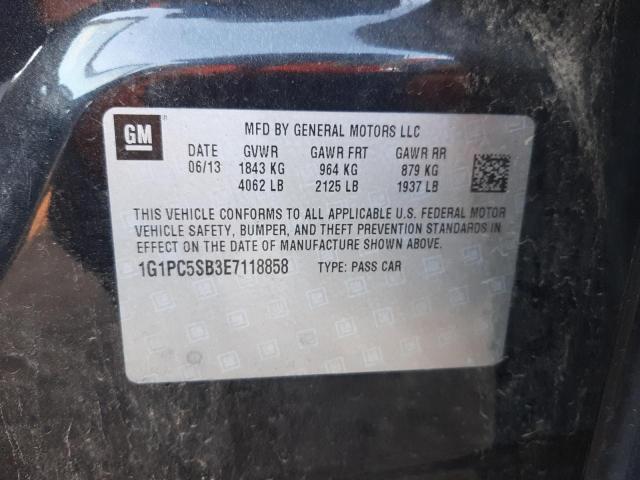 Photo 10 from auction – 2014 CHEVROLET CRUZE LT with VIN 1G1PC5SB3E7118858