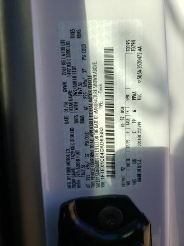 Photo 10 from auction – 2016 FORD F150 SUPER with VIN 1FTEX1C84GKD63683