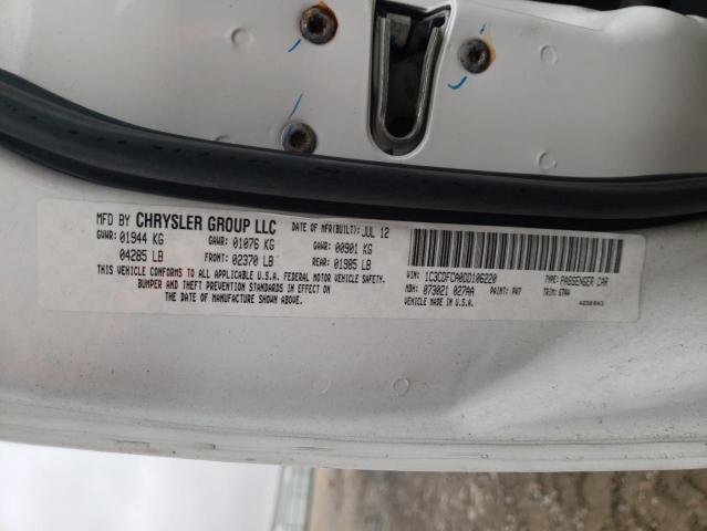 Photo 10 from auction – 2013 DODGE DART LIMIT with VIN 1C3CDFCA0DD106220