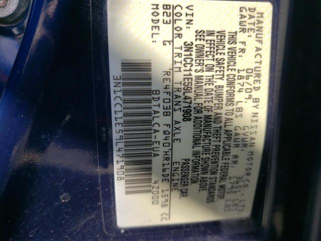 Photo 10 from auction – 2009 NISSAN VERSA S with VIN 3N1CC11E59L471908