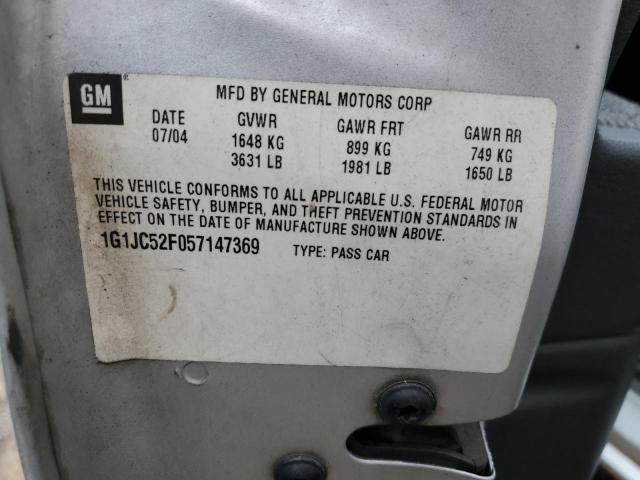 Photo 10 from auction – 2005 CHEVROLET CAVALIER with VIN 1G1JC52F057147369