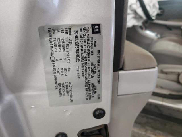 Photo 10 from auction – 2007 CHEVROLET EQUINOX LS with VIN 2CNDL13F876038832
