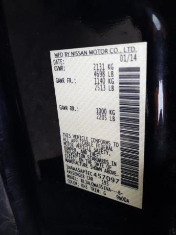 Photo 10 from auction – 2014 NISSAN MAXIMA S with VIN 1N4AA5AP3EC457097