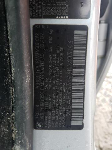 Photo 10 from auction – 2003 BMW 330 I with VIN WBAEV53473KM03143