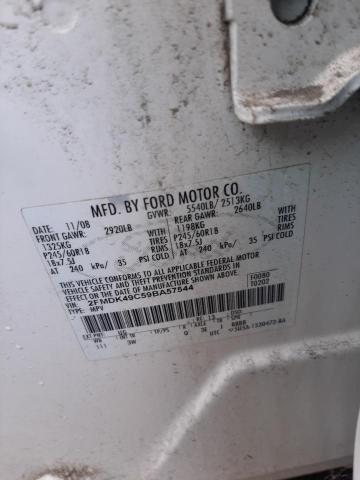 Photo 10 from auction – 2009 FORD EDGE with VIN 2FMDK49C59BA57544