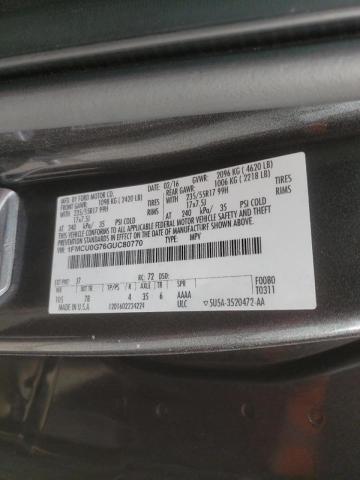 Photo 10 from auction – 2016 FORD ESCAPE SE with VIN 1FMCU0G76GUC80770