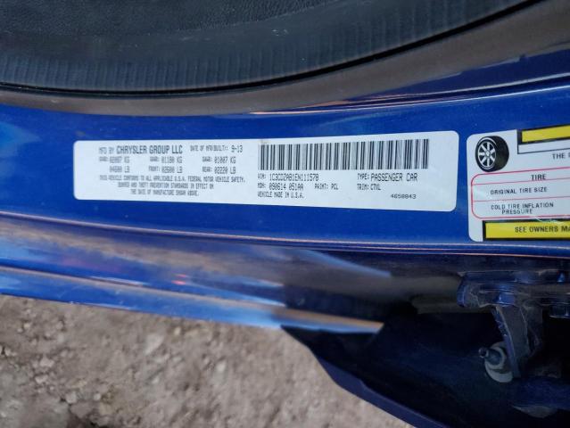 Photo 10 from auction – 2014 DODGE AVENGER SE with VIN 1C3CDZAB1EN111578