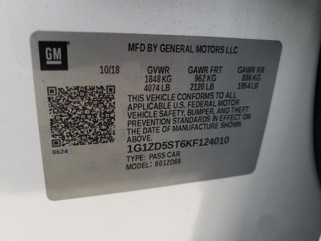 Photo 10 from auction – 2019 CHEVROLET MALIBU LT with VIN 1G1ZD5ST6KF124010