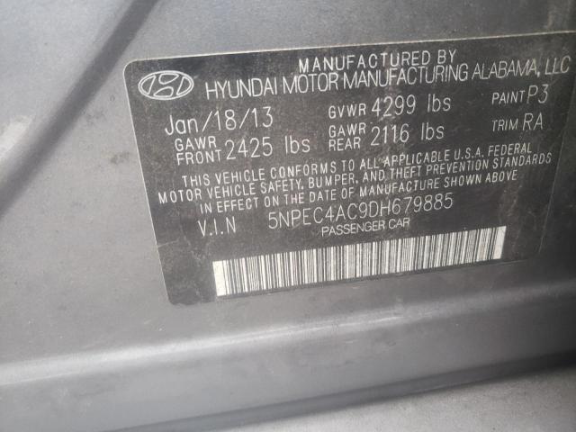 Photo 10 from auction – 2013 HYUNDAI SONATA SE with VIN 5NPEC4AC9DH679885