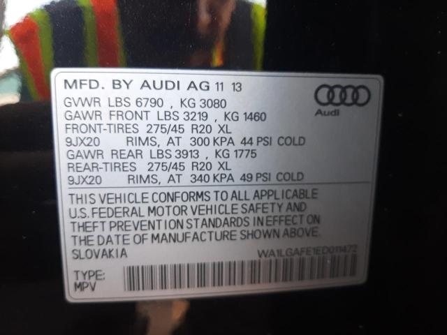 Photo 10 from auction – 2014 AUDI Q7 PREMIUM with VIN WA1LGAFE1ED011472
