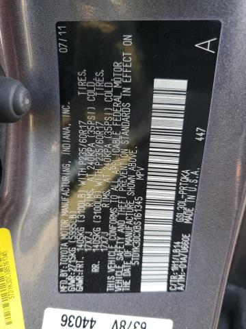 Photo 10 from auction – 2011 TOYOTA SIENNA XLE with VIN 5TDYK3DCXBS161345