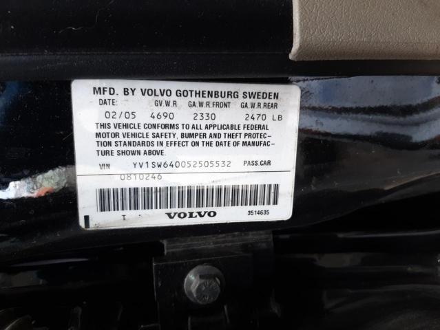 Photo 10 from auction – 2005 VOLVO V70 with VIN YV1SW640052505532
