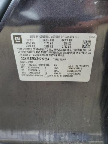 Photo 10 from auction – 2015 GMC TERRAIN SL with VIN 2GKALSEKXF6232854