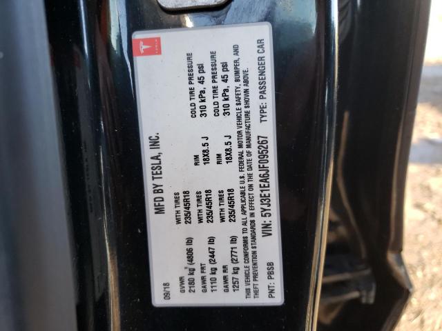 Photo 10 from auction – 2018 TESLA MODEL 3 with VIN 5YJ3E1EA6JF095267