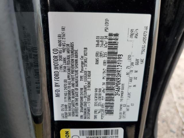 Photo 10 from auction – 2017 FORD FUSION TIT with VIN 3FA6P0K93HR124198