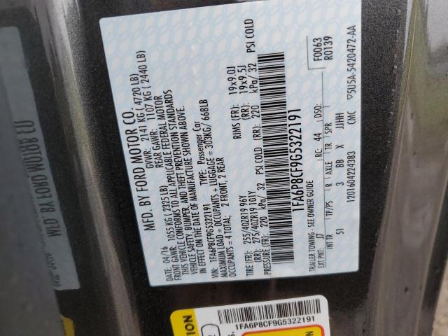 Photo 10 from auction – 2016 FORD MUSTANG GT with VIN 1FA6P8CF9G5322191