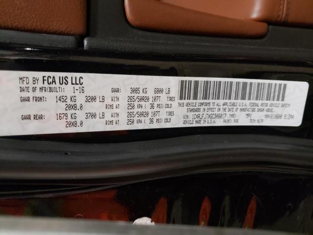 Photo 10 from auction – 2016 JEEP GRAND CHER with VIN 1C4RJFJTXGC306017