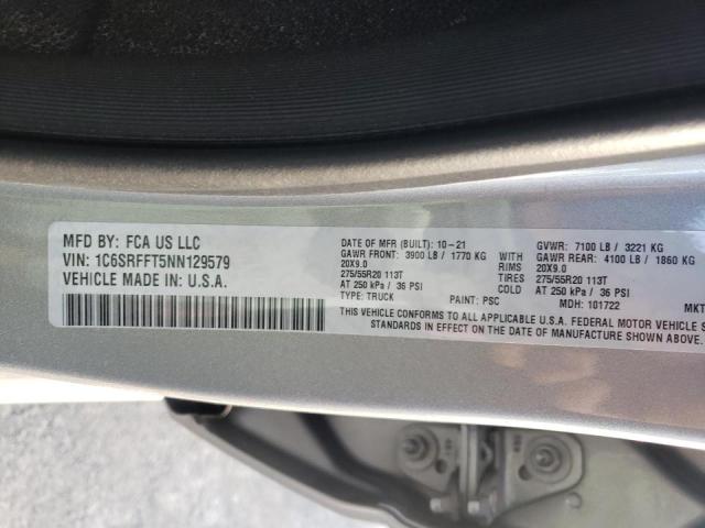 Photo 10 from auction – 2022 RAM 1500 BIG H with VIN 1C6SRFFT5NN129579