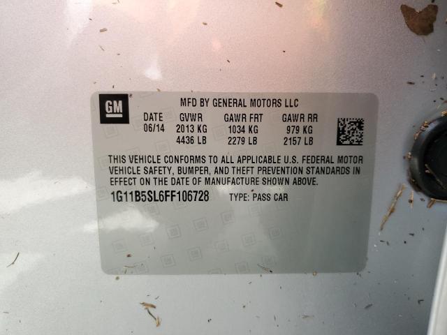 Photo 10 from auction – 2015 CHEVROLET MALIBU LS with VIN 1G11B5SL6FF106728