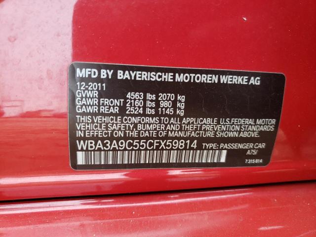 Photo 10 from auction – 2012 BMW 335 I with VIN WBA3A9C55CFX59814