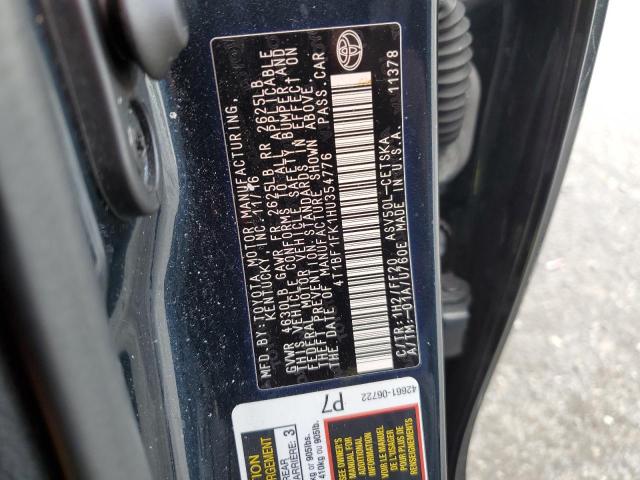 Photo 10 from auction – 2017 TOYOTA CAMRY LE with VIN 4T1BF1FK1HU354776