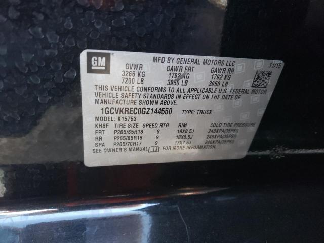 Photo 10 from auction – 2016 CHEVROLET SILVERADO with VIN 1GCVKREC0GZ144550