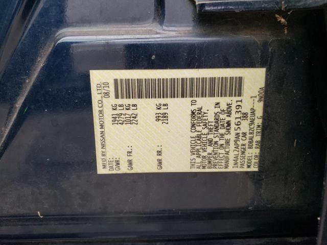 Photo 10 from auction – 2010 NISSAN ALTIMA BAS with VIN 1N4AL2AP9AN561391
