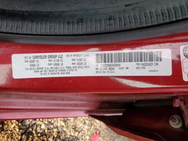 Zdjęcie 10 z aukcji – 2014 DODGE AVENGER SE z VIN 1C3CDZAB0EN235034