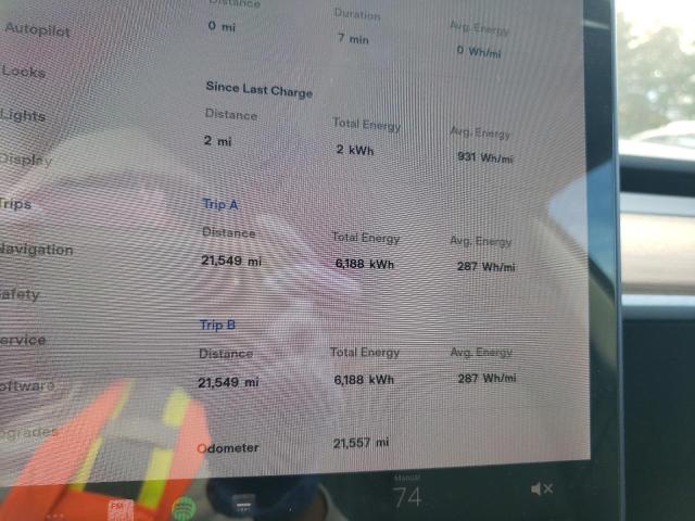 Photo 8 from auction – 2018 TESLA MODEL 3 with VIN 5YJ3E1EBXJF093725