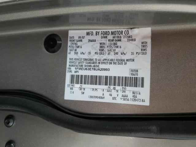 Фото 10 с аукциона – 2008 FORD EXPLORER X с VIN 1FMEU63E78UA20993