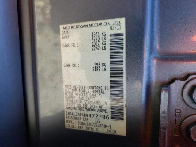 Photo 10 from auction – 2011 NISSAN ALTIMA BAS with VIN 1N4AL2AP4BN472796