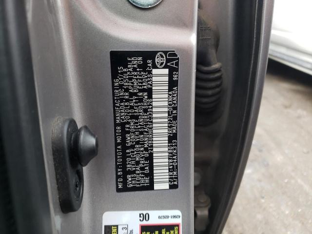 Photo 10 from auction – 2015 TOYOTA COROLLA L with VIN 2T1BURHE6FC339426
