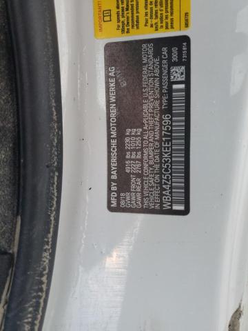 Photo 10 from auction – 2019 BMW 440I with VIN WBA4Z5C53KEE17596