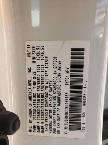 Photo 10 from auction – 2014 HONDA CR-V EXL with VIN 5J6RM4H77EL087187