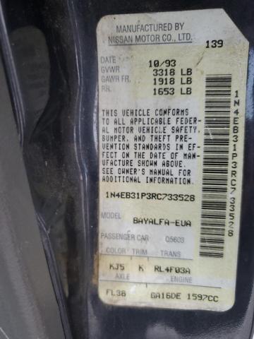 Photo 10 from auction – 1994 NISSAN SENTRA E with VIN 1N4EB31P3RC733528