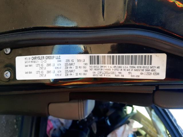 Photo 10 from auction – 2014 JEEP CHEROKEE L with VIN 1C4PJLCB5EW153911