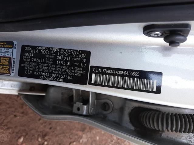 Photo 10 from auction – 2015 KIA RIO LX with VIN KNADM4A30F6455665