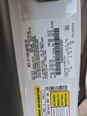 Photo 10 from auction – 2014 FORD FUSION SE with VIN 3FA6P0HD4ER130387