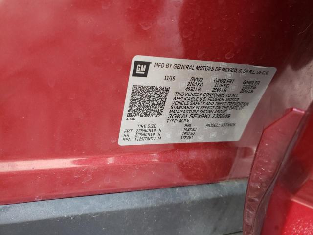 Photo 10 from auction – 2019 GMC TERRAIN DE with VIN 3GKALSEX9KL235049