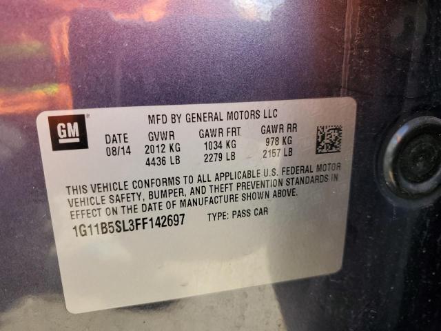 Photo 10 from auction – 2015 CHEVROLET MALIBU LS with VIN 1G11B5SL3FF142697